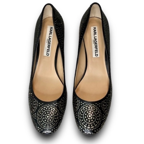 ⭐️ Host Pick! ⭐️ Black Karl Lagerfeld pumps - Picture 4 of 10